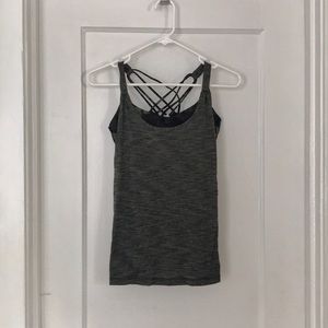 Dark green lululemon tank size 6